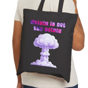 delulu is not the solulu tote bag