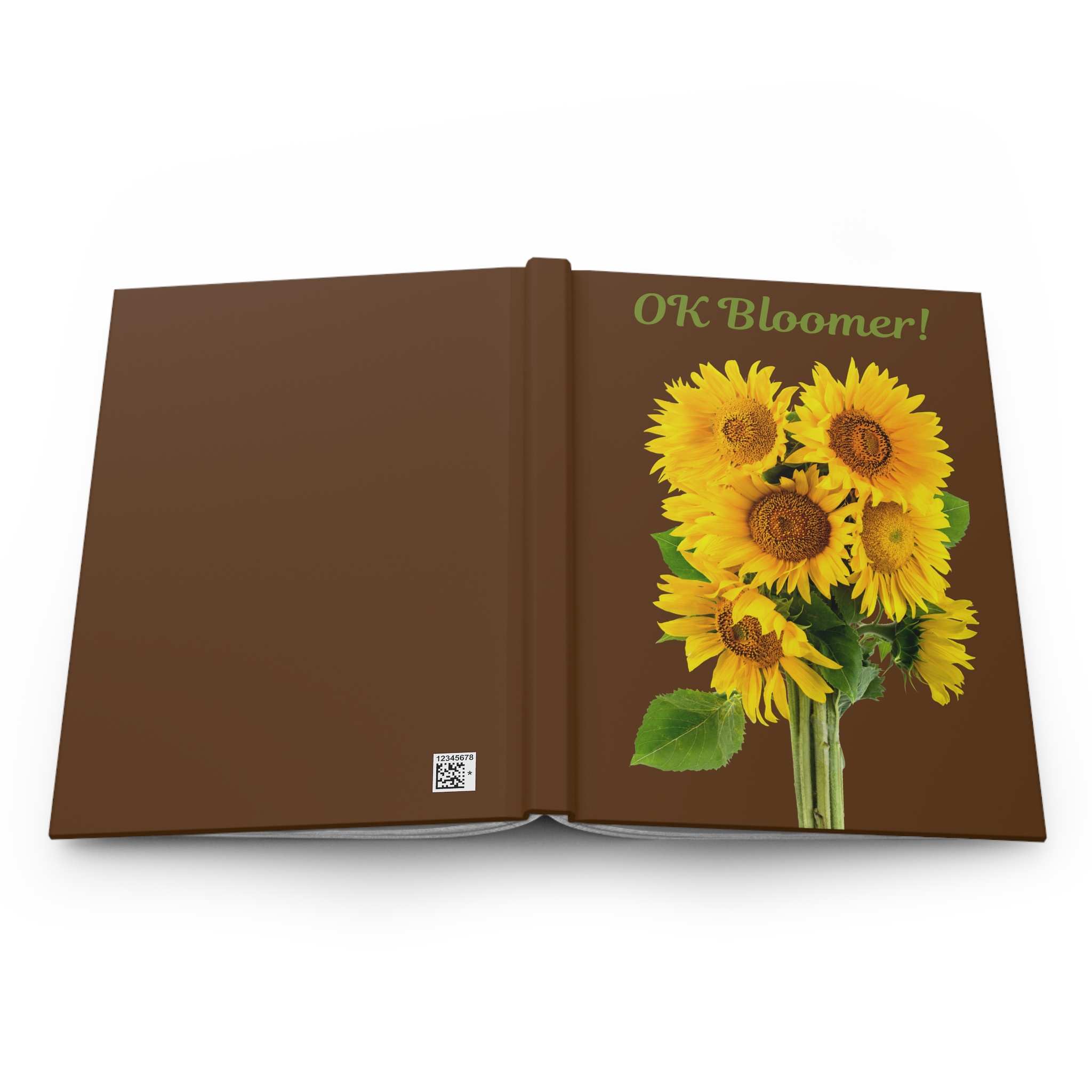 Sunflowers Writing Journal - Hardcover Lined Notebook - OK Bloomer - Creative Inspiration - Image 5