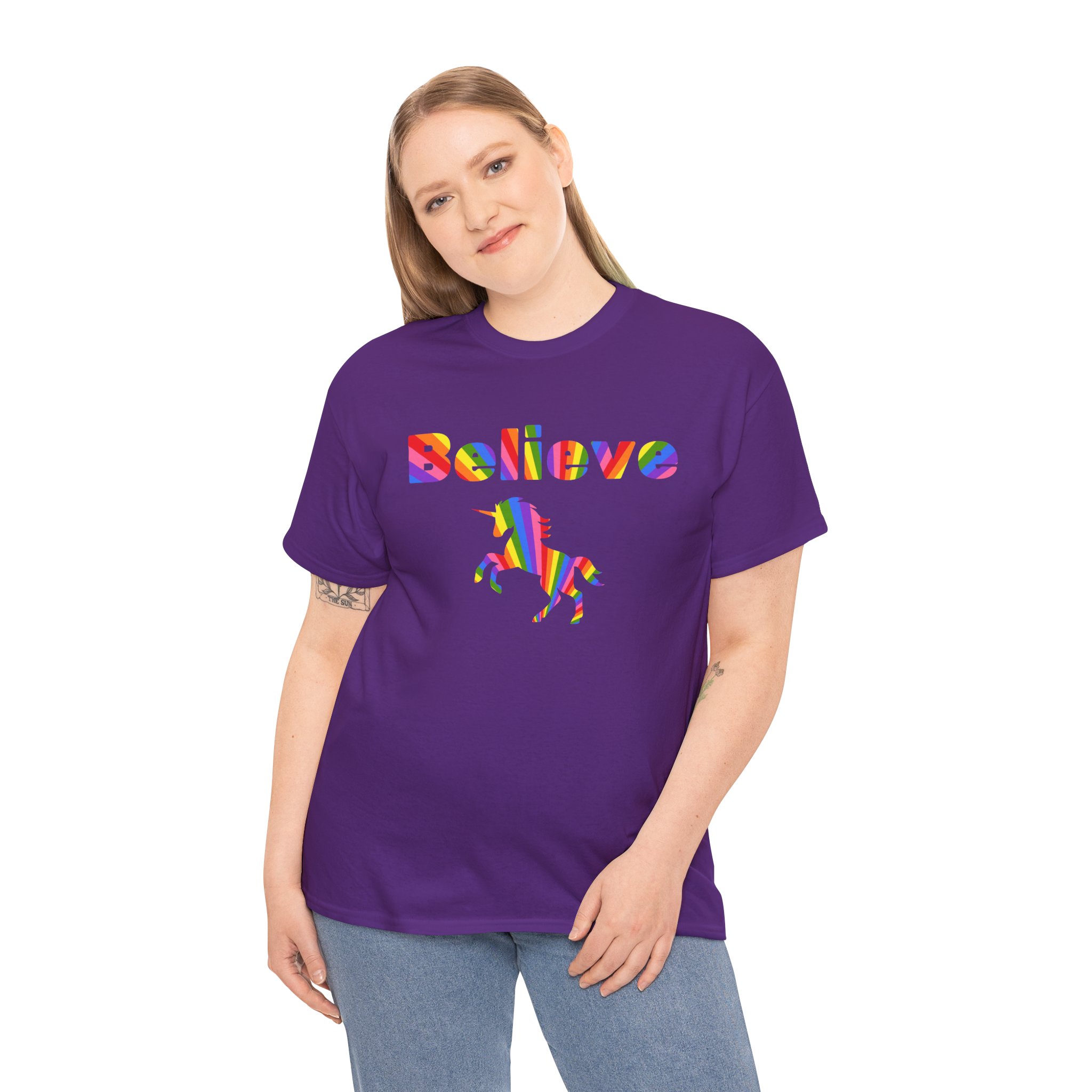 Rainbow Unicorn T-Shirt - Freedom to Believe - Individual and Unique - Image 20