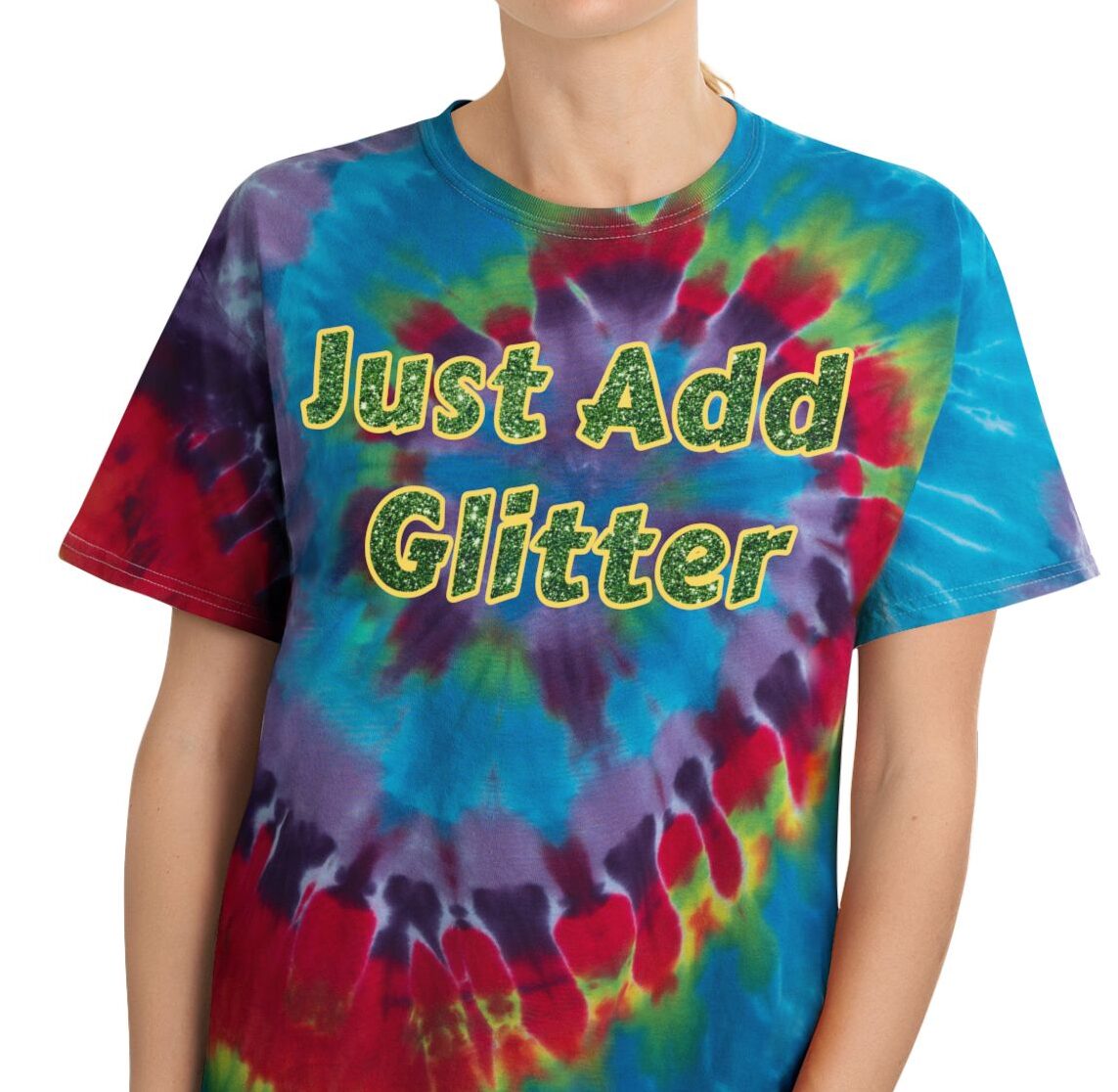 spiral tie-dye tee