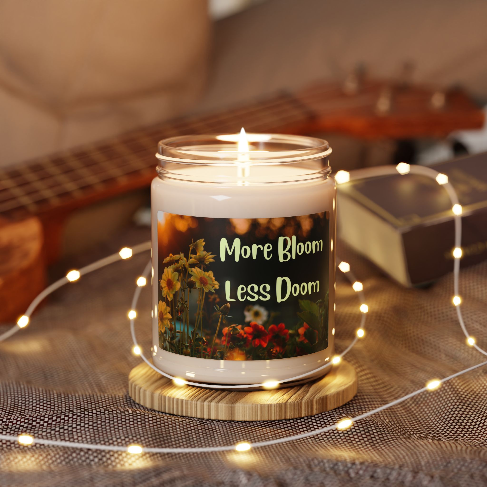 More Bloom Less Doom - Scented Soy Candle in a Jar - Image 11