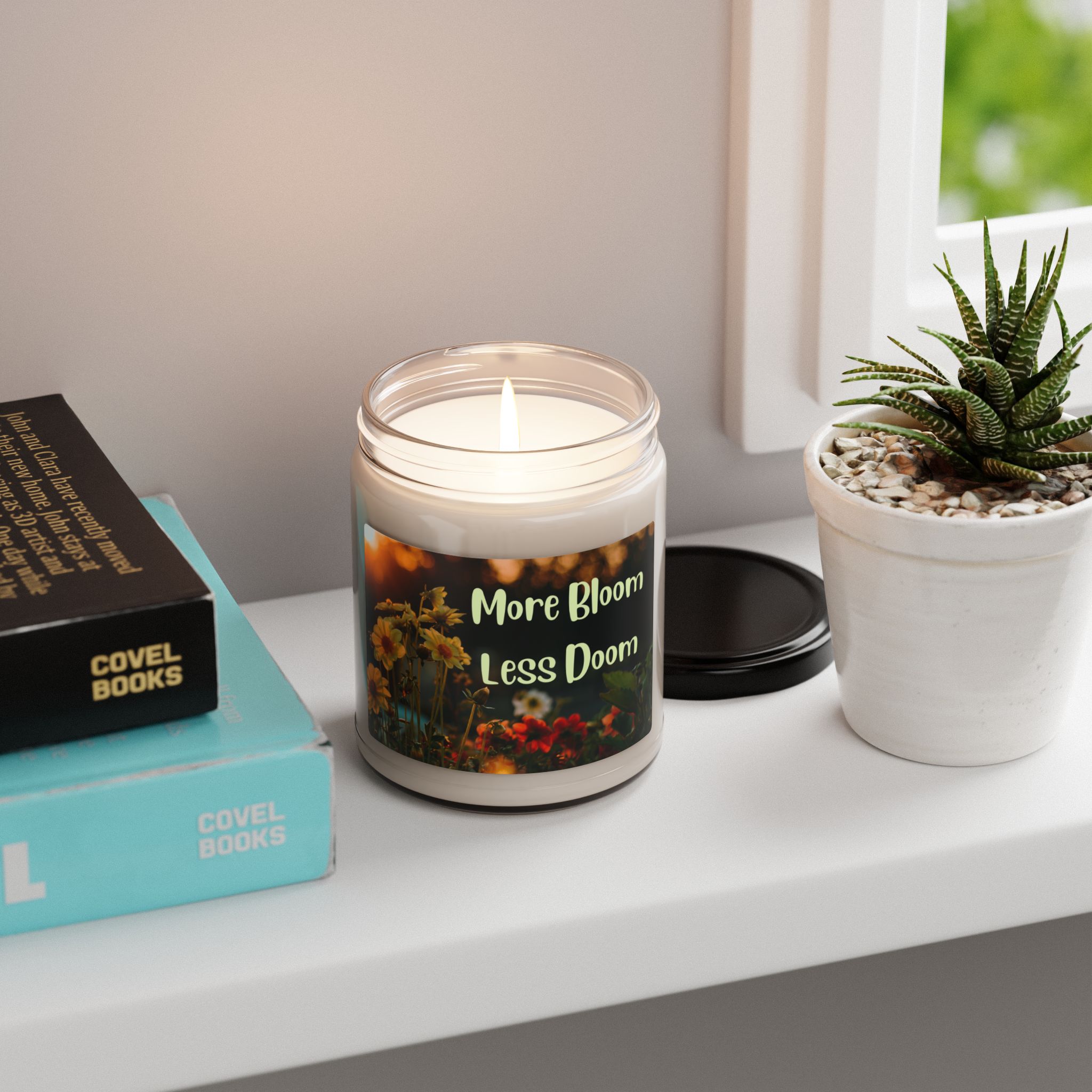 More Bloom Less Doom - Scented Soy Candle in a Jar - Image 12