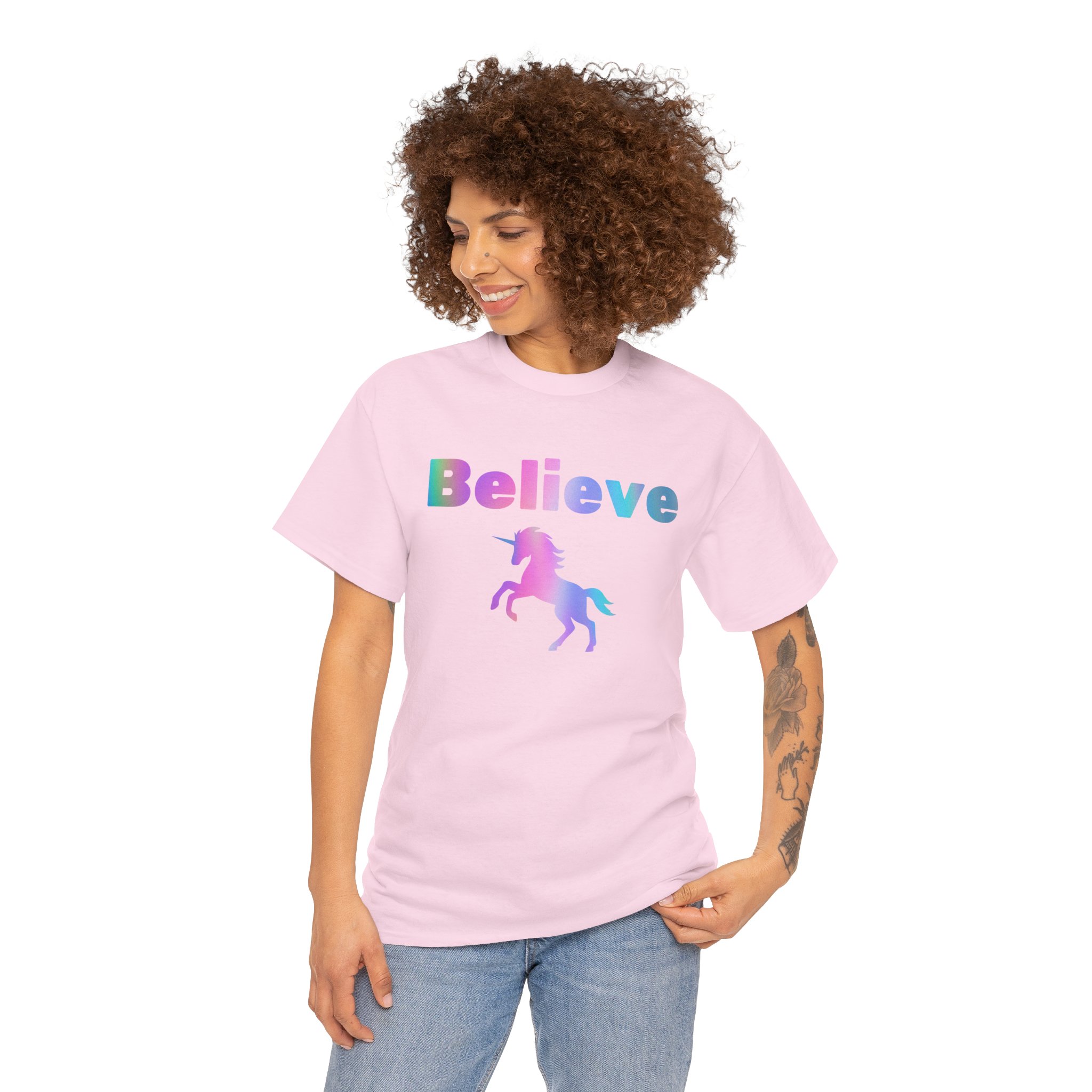 Rainbow Unicorn T-Shirt - Freedom to Believe - Individual and Unique - Image 24