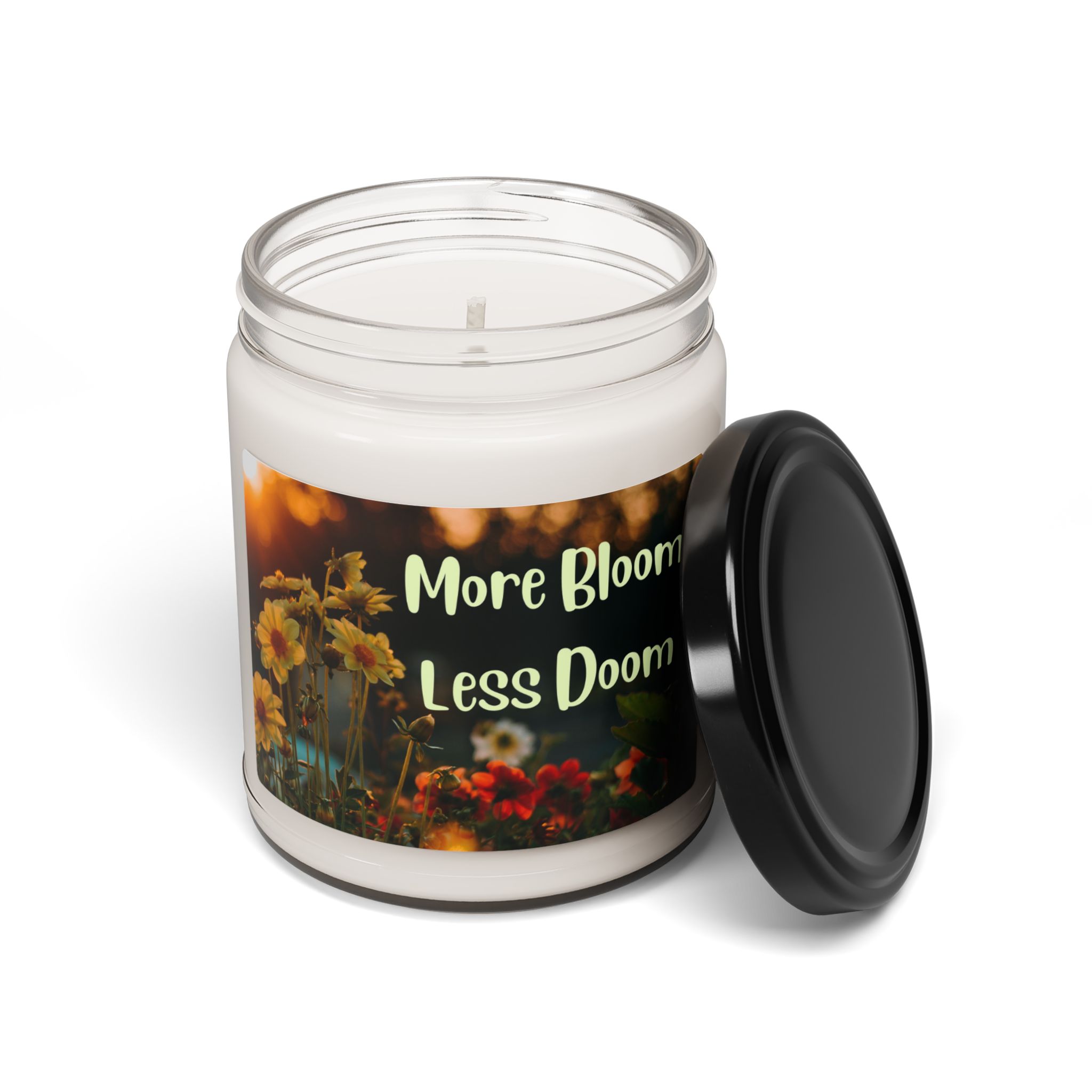 More Bloom Less Doom - Scented Soy Candle in a Jar - Image 30