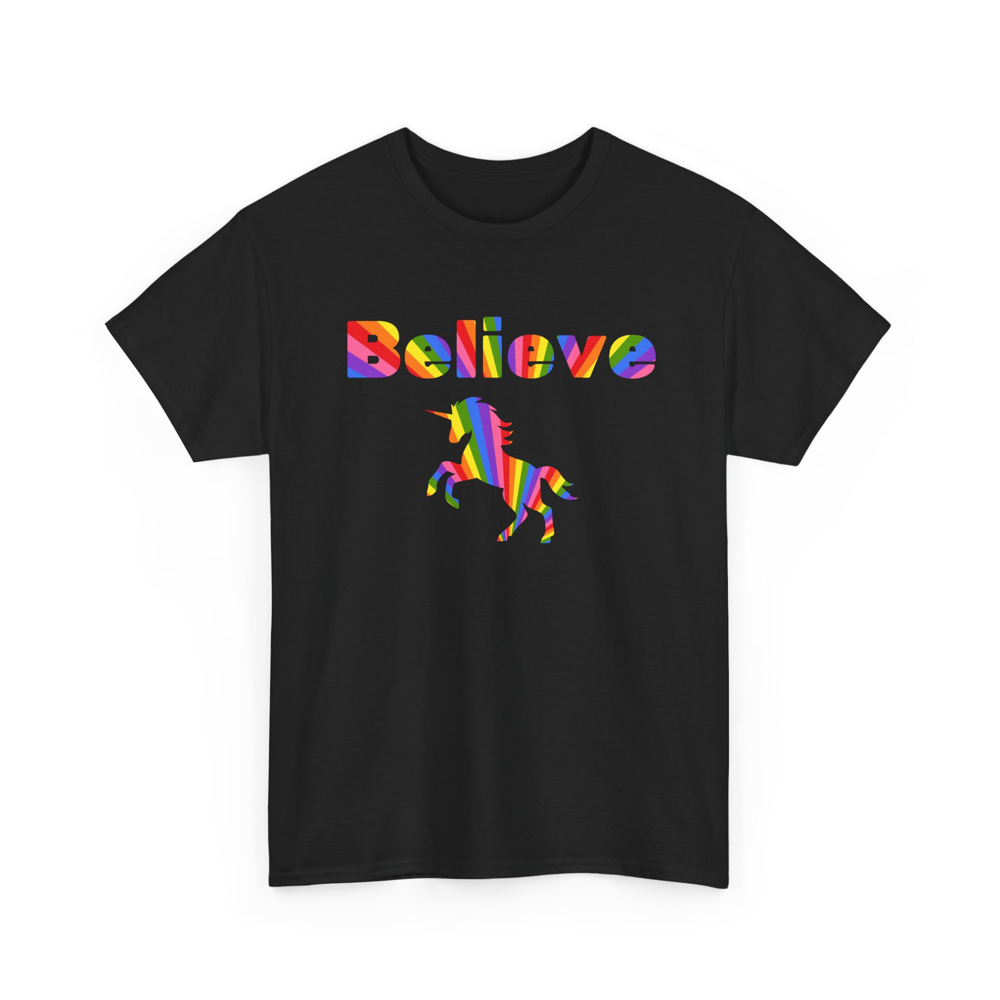 Rainbow Unicorn T-Shirt - Freedom to Believe - Individual and Unique - Image 6