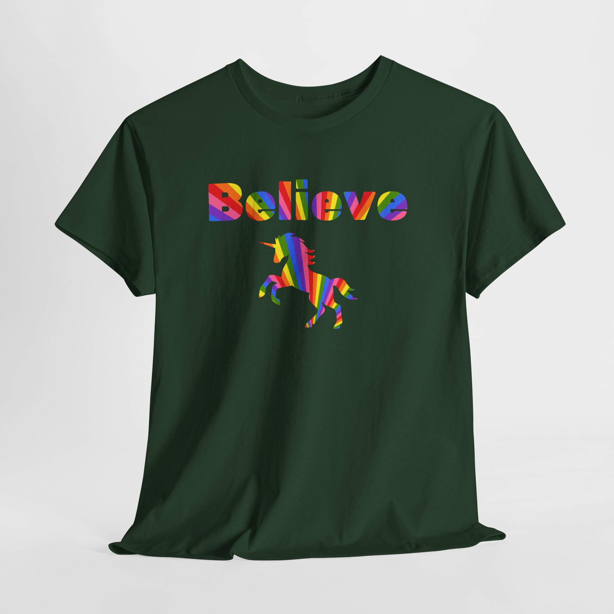 Rainbow Unicorn T-Shirt - Freedom to Believe - Individual and Unique - Image 15