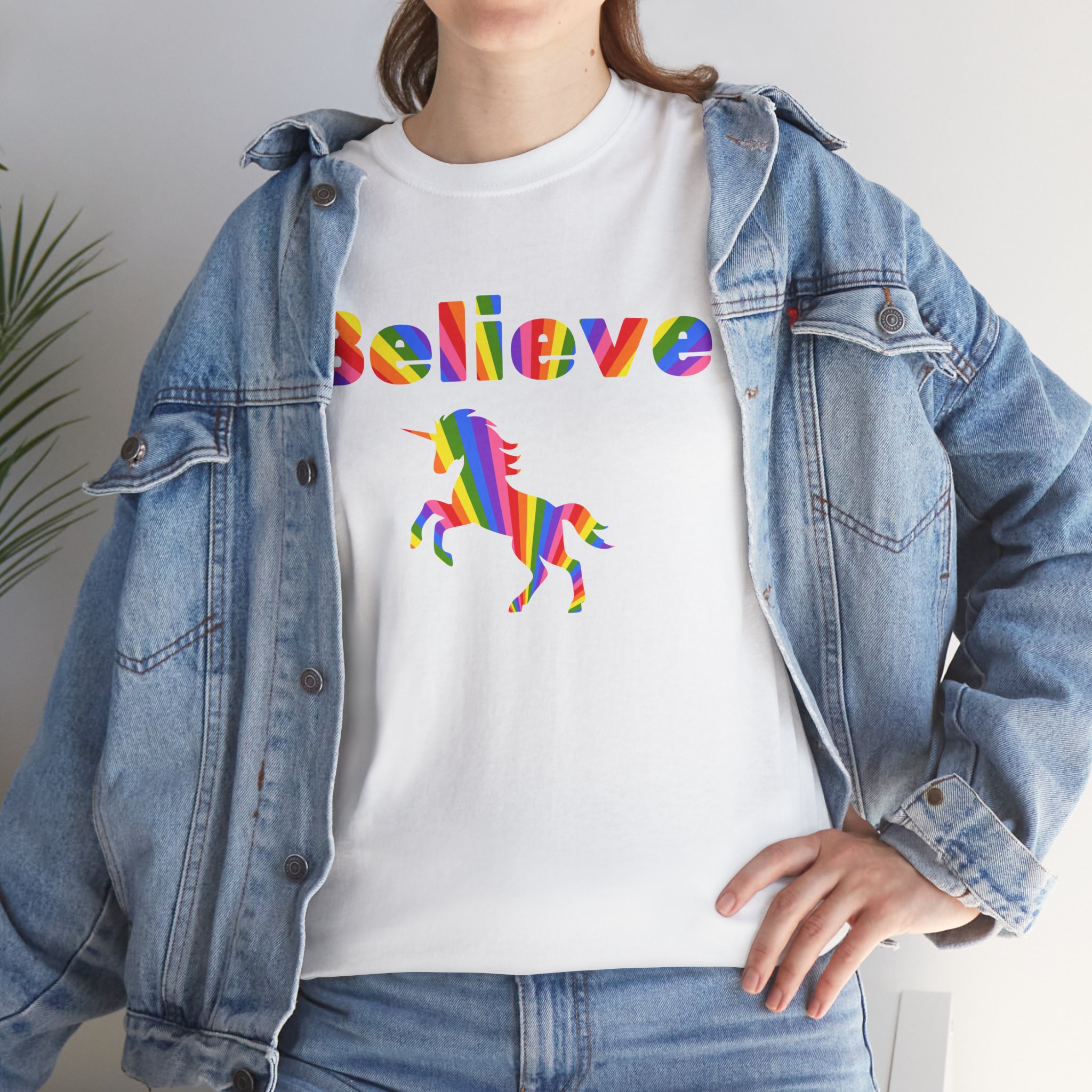 Rainbow Unicorn T-Shirt - Freedom to Believe - Individual and Unique - Image 4