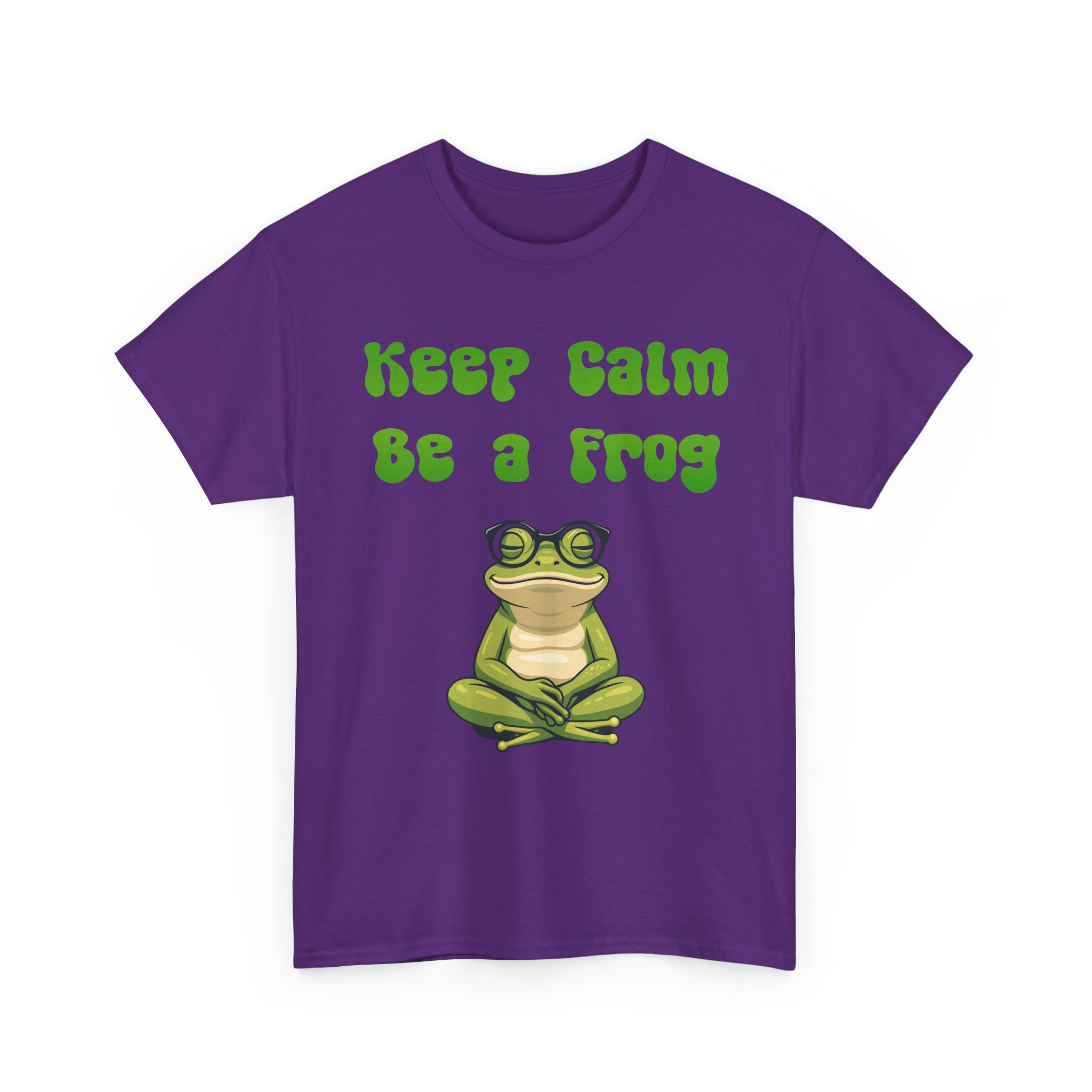 Keep Calm Be a Frog T-Shirt | Frog Graphic Tee - Mindfulness Peace Meditation - Yoga Gift - Image 21