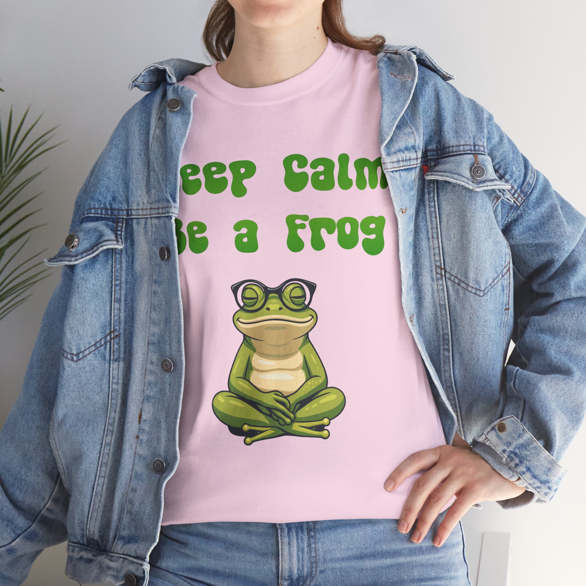 Keep Calm Be a Frog T-Shirt | Frog Graphic Tee - Mindfulness Peace Meditation - Yoga Gift - Image 26