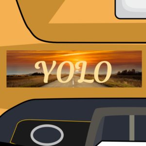 YOLO You Only Live Once Bumper Sticker