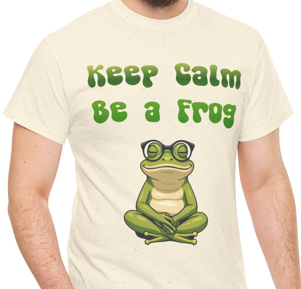 Keep calm be a frog funny T Shirt