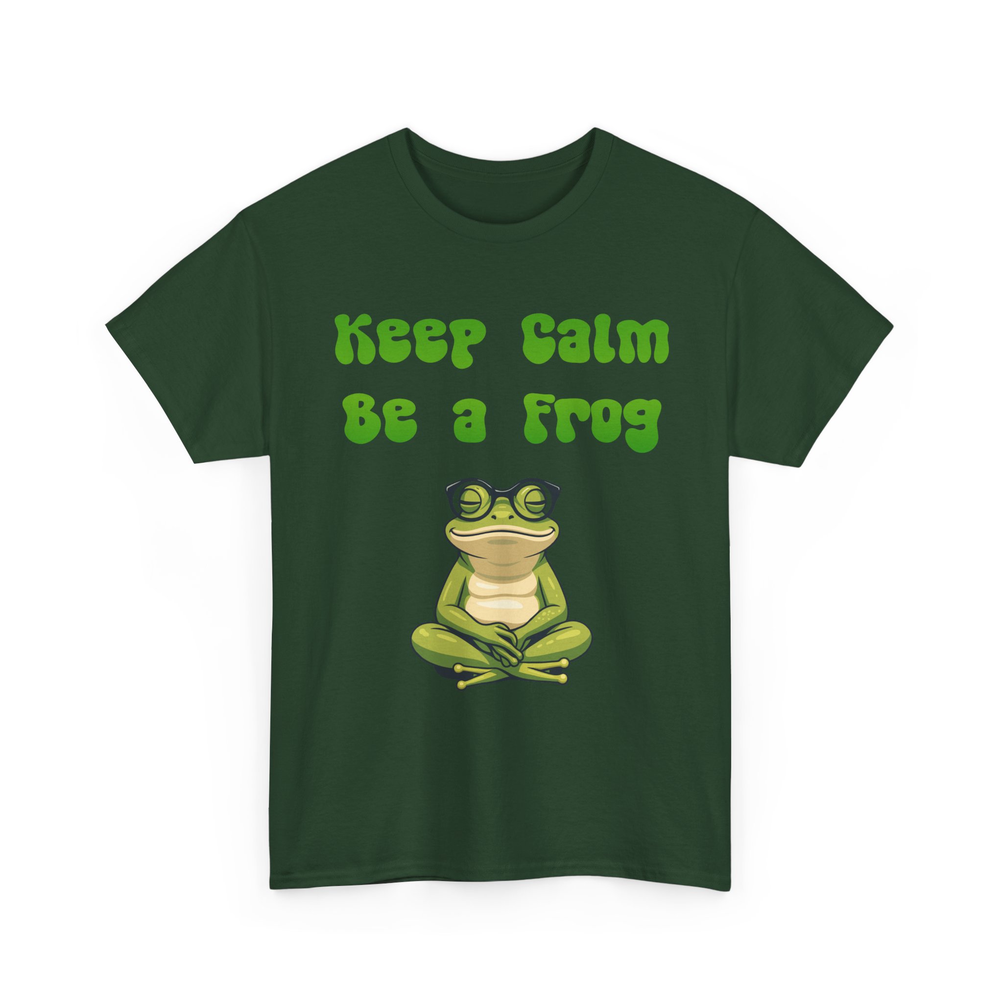 Keep Calm Be a Frog T-Shirt | Frog Graphic Tee - Mindfulness Peace Meditation - Yoga Gift - Image 18